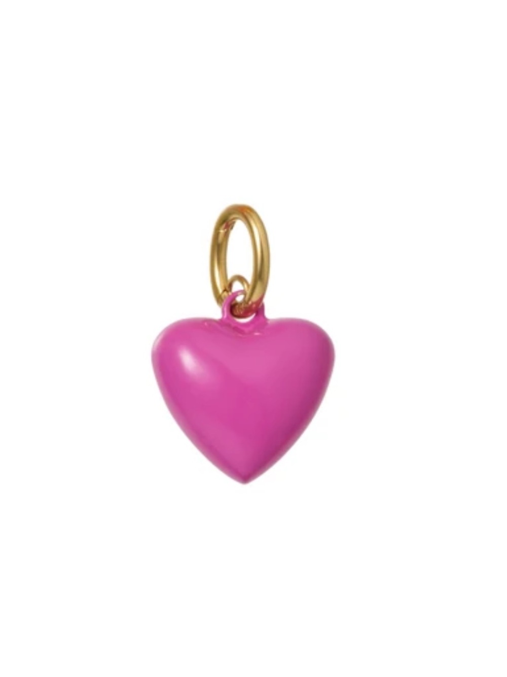 NWOT Roxanne Assoulin The Mini Puffy Heart Charm In Magenta